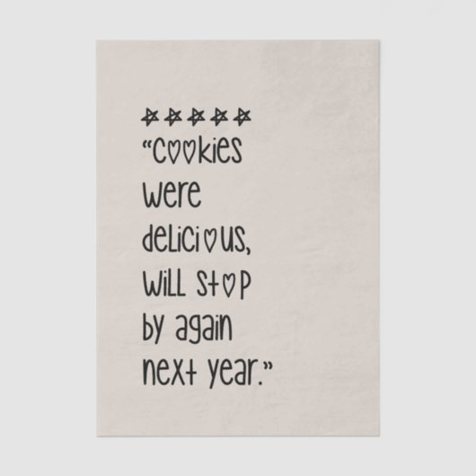 Cookies were delicious seidenpapier (Vorderseite)