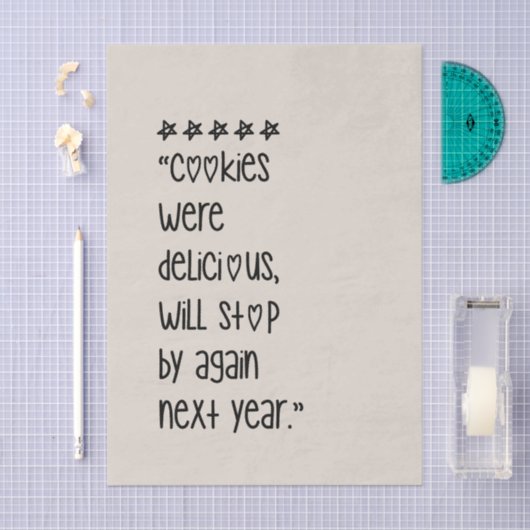 Cookies were delicious seidenpapier (Handwerk)