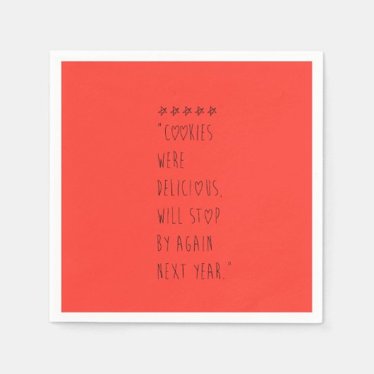 Cookies were delicious serviette (Vorderseite)