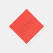 Cookies were delicious serviette (Ecke)