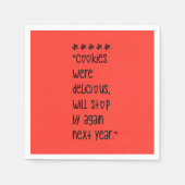 Cookies were delicious serviette (Vorderseite)