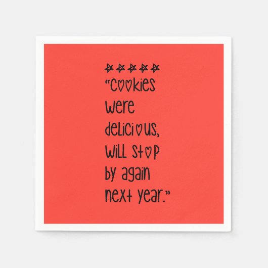 Cookies were delicious serviette (Vorderseite)