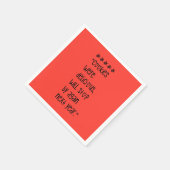 Cookies were delicious serviette (Ecke)