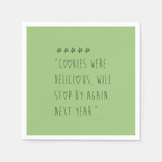 Cookies were delicious serviette (Vorderseite)