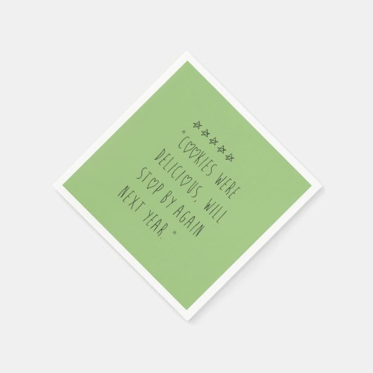 Cookies were delicious serviette (Ecke)