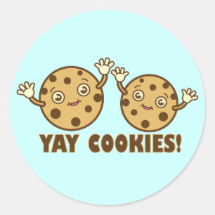 Cookies, Yay Runder Aufkleber