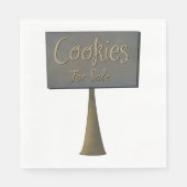 Cookies zum Verkauf von Papier Napkins Serviette (Vorderseite)