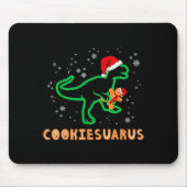 Cookiesaurus Christmas Dinosaur Rex Sugar Cookie Mousepad (Vorne)