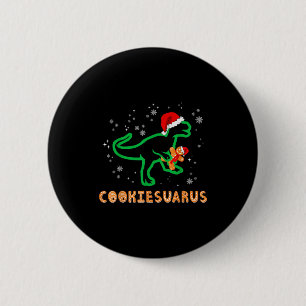 Cookiesaurus Weihnachtsdinosaurier Rex Zuckerkeks Button