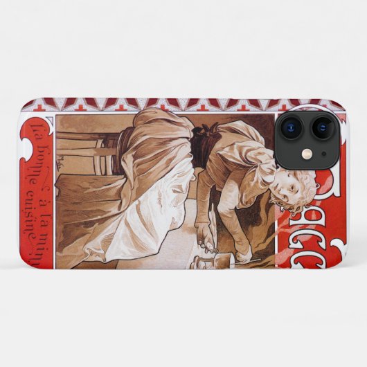 Cooking, Alphonse Mucha Case-Mate iPhone Hülle (Rückseite (Horizontal))