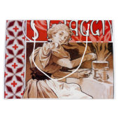 Cooking, Alphonse Mucha Große Geschenktüte (Vorderseite)