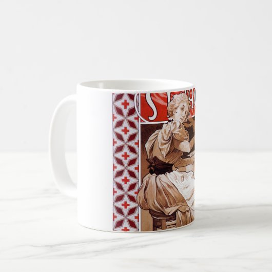Cooking, Alphonse Mucha Kaffeetasse (Vorderseite Links)
