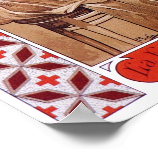 Cooking, Alphonse Mucha Poster (Ecke)