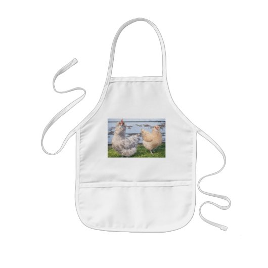 Cooking Apron Two Chickens Farmhouse  Kinderschürze (Vorne)