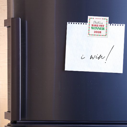 Cooking, Baking oder Sweater Holiday Gewinner Magnet