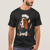 Cooking Basset Hound Restaurant cook on Basset Hou T-Shirt (Vorderseite)