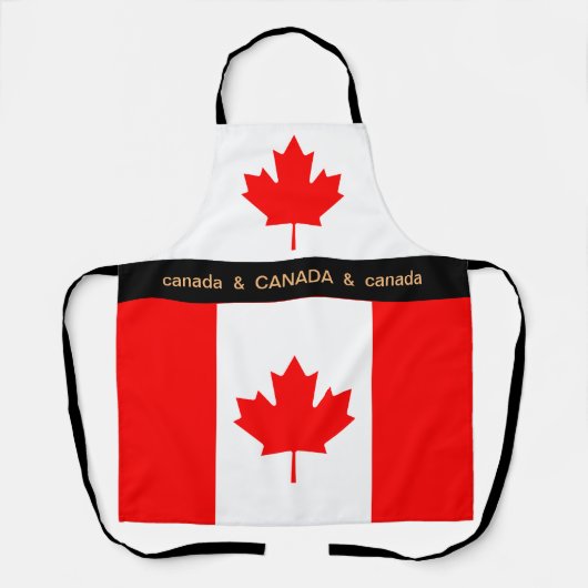 Cooking Canada & Canadian Flag Köche Küche Schürze (Vorderseite)