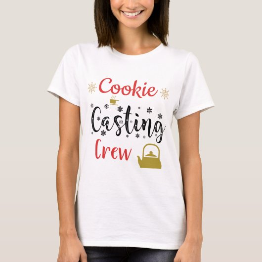 Cooking Casting Crew Frohe Weihnachtsbaum Xmas T-Shirt (Vorderseite)