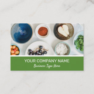 Cooking Catering Food Koch Business Card Visitenkarte