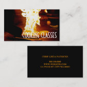 Cooking Classes Restaurant Bar Iron Koch Visitenkarte (Vorne/Hinten)