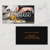 Cooking Classes Restaurant Bar Iron Koch Visitenkarte (Vorne/Hinten)
