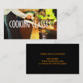 Cooking Classes Restaurant Bar Iron Koch Visitenkarte (Vorne/Hinten)