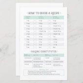 Cooking Conversion & Rezept Dividende (Vorne/Hinten)