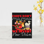 Cooking Cook Kitchen Chef Chefs Don't Make Mistake Karte (Gelbe Blume)