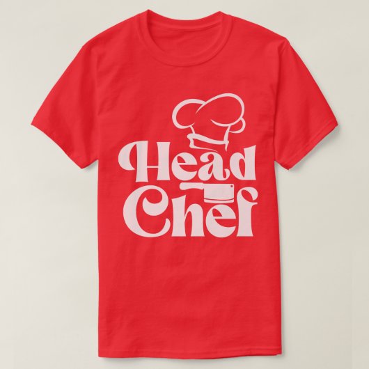 Cooking Cook Kitchen Head Koch Koch T-Shirt (Design vorne)