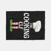 Cooking Elf Matching Family Group Weihnachts-Party Fleecedecke (Vorderseite (Horizontal))
