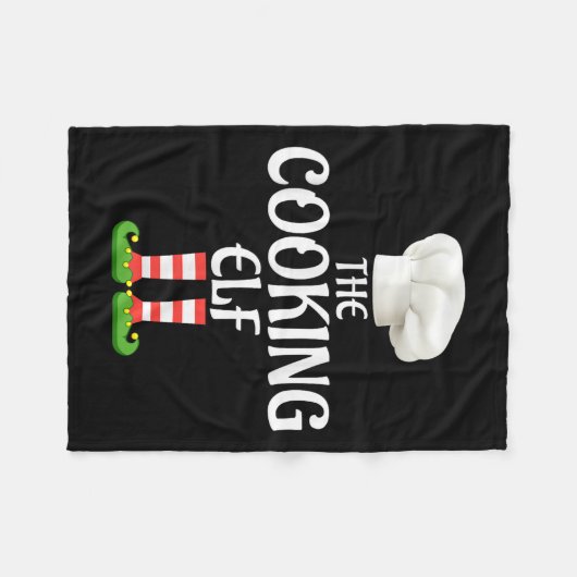 Cooking Elf Matching Family Group Weihnachts-Party Fleecedecke (Vorderseite (Horizontal))