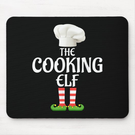 Cooking Elf Matching Family Group Weihnachts-Party Mousepad (Vorne)