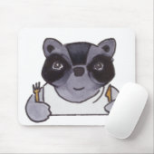 Cooking Food Dinner Niedlich Raccoon Mousepad (Mit Mouse)