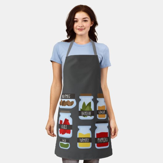 Cooking Gewürze bunt funky Schürze (Getragen)