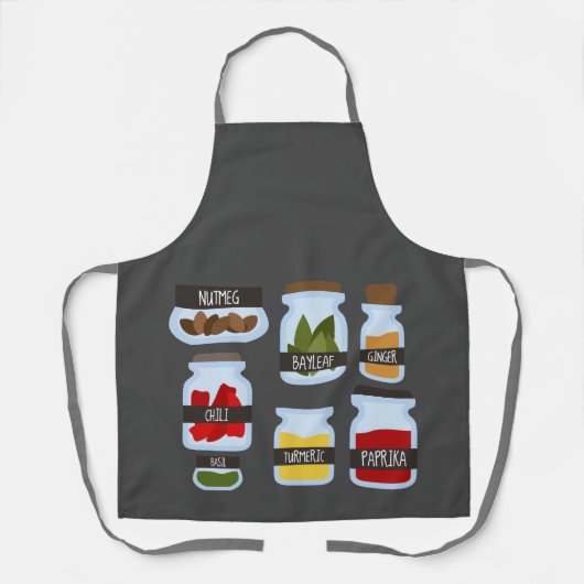 Cooking Gewürze bunt funky Schürze (Vorderseite)