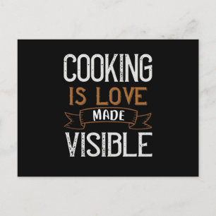 Cooking Is Love Made Vue Ankündigungspostkarte