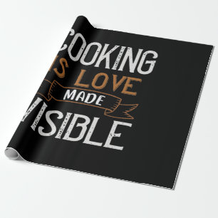 Cooking Is Love Made Vue Geschenkpapier