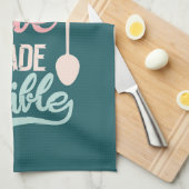 Cooking is Love Made Vue Geschirrtuch (Viertel Falte)