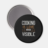 Cooking Is Love Made Vue Magnet (Vorderseite/Rückseite)