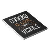 Cooking Is Love Made Vue Notizblock (angewinkelt)