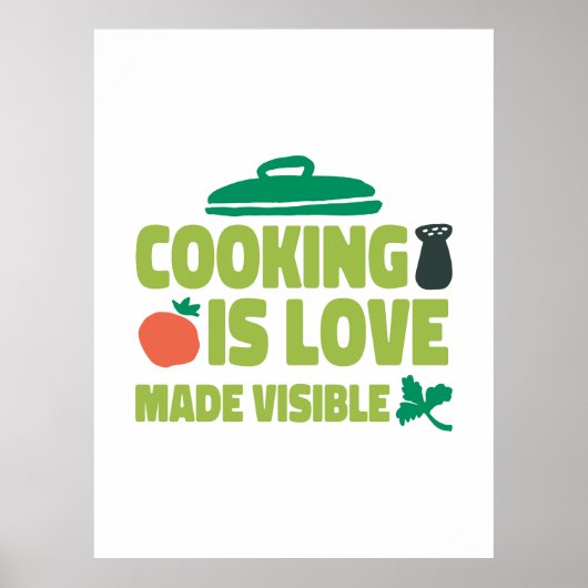 Cooking Is Love Made Vue Poster (Vorne)