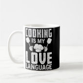 Cooking Is My Love Language Funny Chef Quote Kaffeetasse (Links)