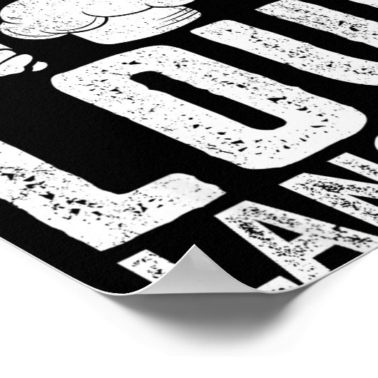 Cooking Is My Love Language Funny Chef Quote  Poster (Ecke)