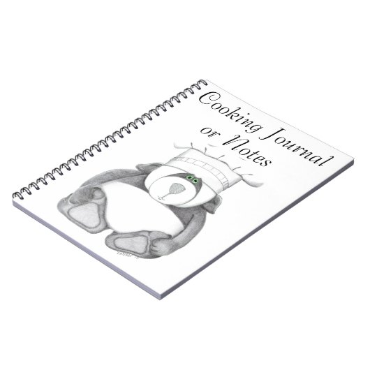 Cooking Journal mit Panda Bear Picture Notizblock (Linke Seite)