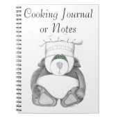 Cooking Journal mit Panda Bear Picture Notizblock (Vorderseite)