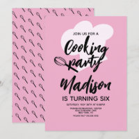 Cooking Koch Baker Geburtstagsparty Pink