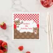 Cooking Koch Bear Geburtstagsparty Serviette (Beispiel)