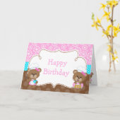 Cooking Koch Bear Party Karte (Gelbe Blume)