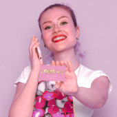 Cooking Koch Restaurant Catering Logo QR Pinky Visitenkarte