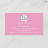 Cooking Koch Restaurant Catering Logo QR Pinky Visitenkarte (Rückseite)